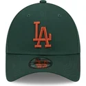 cappelli-curva-verde-cinghia-regolabile-marron-9forty-league-essential-dei-los-angeles-dodgers-mlb-di-new-era