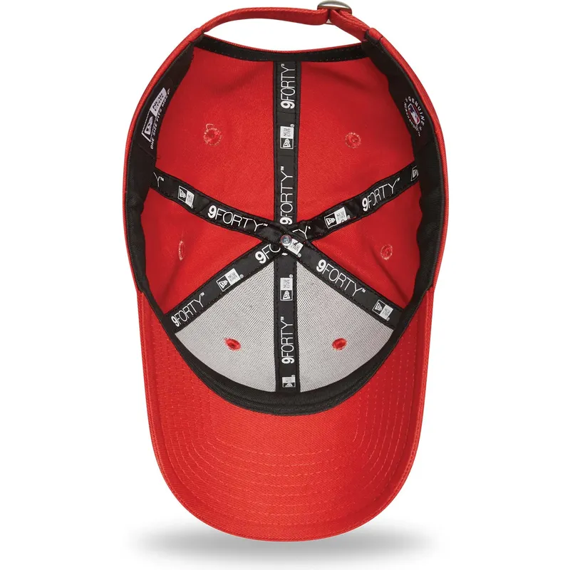 cappelli-curva-rosso-cinghia-regolabile-9forty-seasonal-infill-dei-new-york-yankees-mlb-di-new-era