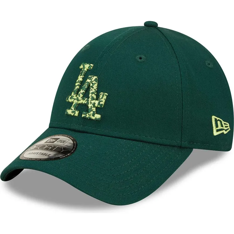 cappelli-curva-verde-cinghia-regolabile-9forty-seasonal-infill-dei-los-angeles-dodgers-mlb-di-new-era