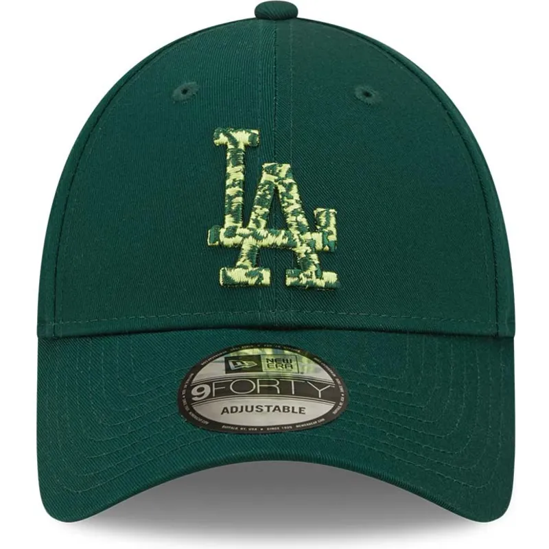 cappelli-curva-verde-cinghia-regolabile-9forty-seasonal-infill-dei-los-angeles-dodgers-mlb-di-new-era