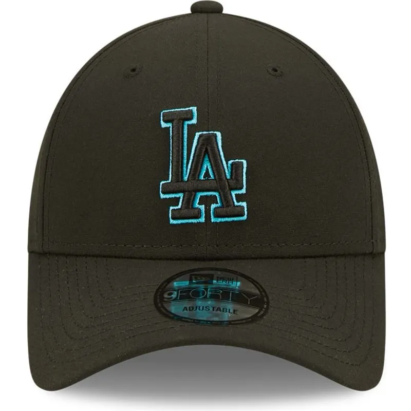 cappelli-curva-nero-snapback-9forty-neon-pack-repreve-dei-los-angeles-dodgers-mlb-di-new-era
