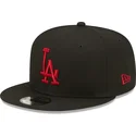 cappelli-piatta-nero-snapback-9fifty-league-essential-dei-los-angeles-dodgers-mlb-di-new-era