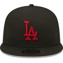 cappelli-piatta-nero-snapback-9fifty-league-essential-dei-los-angeles-dodgers-mlb-di-new-era