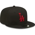 cappelli-piatta-nero-snapback-9fifty-league-essential-dei-los-angeles-dodgers-mlb-di-new-era
