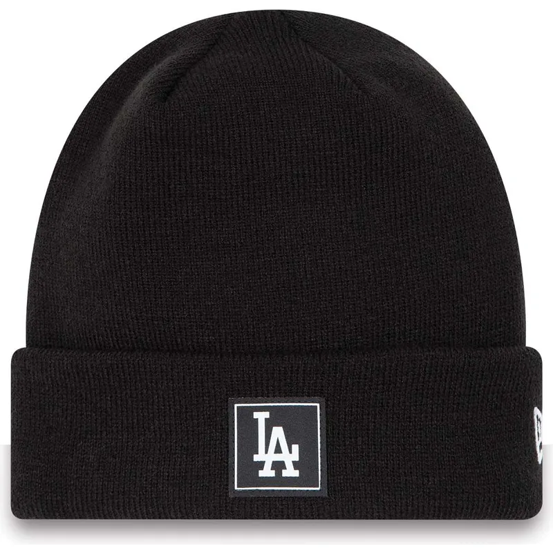 berretto-nero-team-cuff-dei-los-angeles-dodgers-mlb-di-new-era