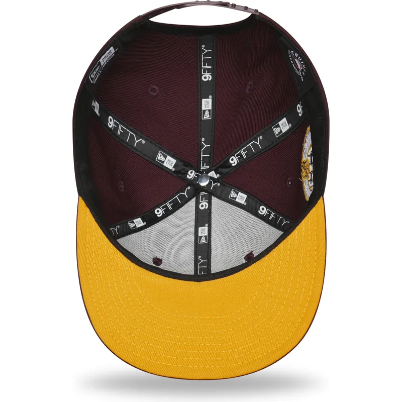 cappelli-piatta-rosso-snapback-granate-9fifty-ny-apple-dei-new-york-yankees-mlb-di-new-era