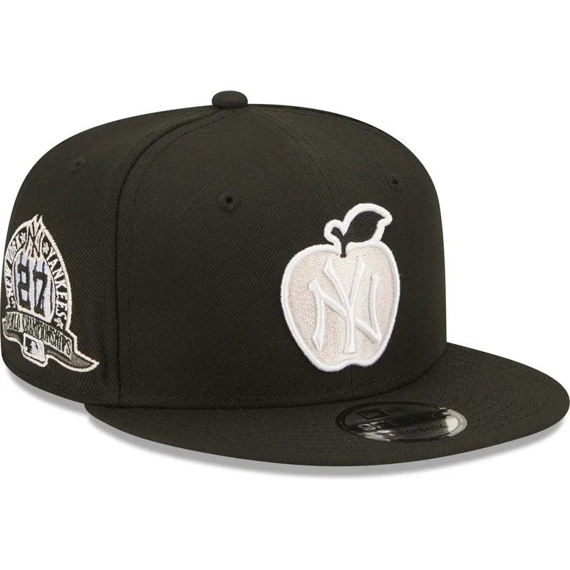 cappelli-piatta-nero-snapback-9fifty-ny-apple-dei-new-york-yankees-mlb-di-new-era