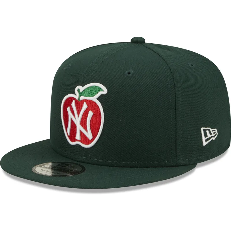 cappelli-piatta-verde-snapback-9fifty-ny-apple-dei-new-york-yankees-mlb-di-new-era
