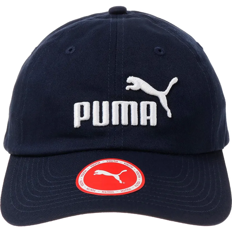 cappello-curvo-blu-navy-regolabile-per-bambino-essentials-di-puma