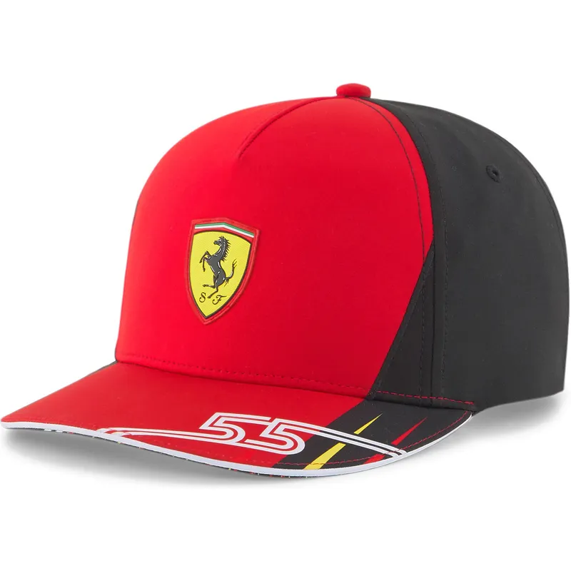 cappelli-curva-rosso-snapback-sf-carlos-sainz-dei-ferrari-formula-1-di-puma