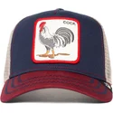 cappellino-trucker-blu-marino-gallo-all-american-rooster-di-goorin-bros