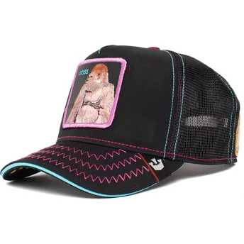 cappello-trucker-nero-e-rosa-gorilla-boss-barrel-boss-the-farm-di-goorin-bros