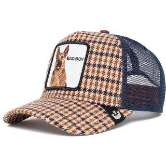 gorra-trucker-beige-e-blu-pastore-tedesco-bad-boy-big-bad-woof-the-farm-di-goorin-bros