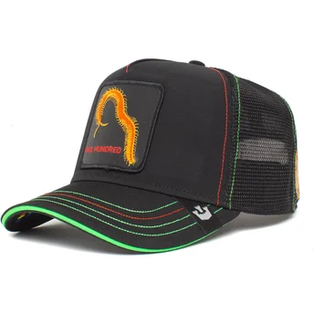 gorra-trucker-nera-e-verde-millepiedi-one-hundred-bug-blaster-the-farm-di-goorin-bros