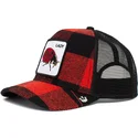 cappellino-trucker-rosso-e-nero-coccinella-lady-plaidy-bug-the-farm-di-goorin-bros