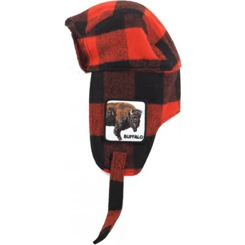 gorro-rosso-e-nero-sherpa-bufalo-buffalo-fluffalo-the-farm-di-goorin-bros