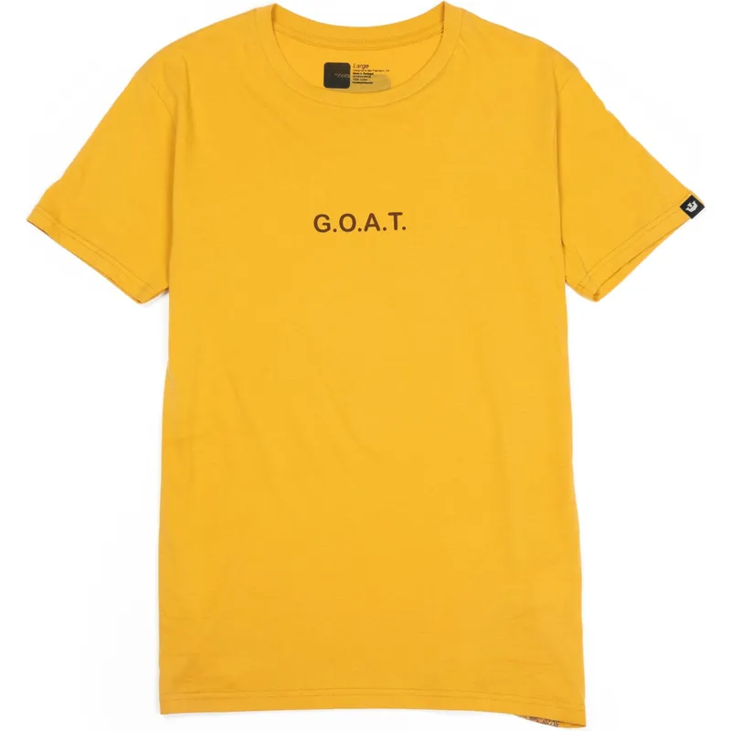 magliette-manica-corta-giallo-dei-manga-corta-amarilla-cabra-goat-goatee-the-farm-the-farm-di-goorin-bros