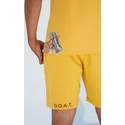 magliette-manica-corta-giallo-dei-manga-corta-amarilla-cabra-goat-goatee-the-farm-the-farm-di-goorin-bros