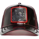 cappello-trucker-nero-pantera-black-panther-power-forever-in-pelle-verniciata-the-farm-di-goorin-bros