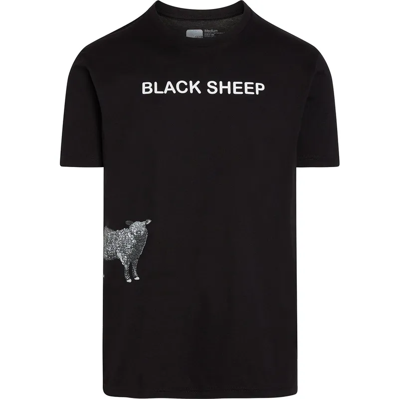 magliette-manica-corta-grigio-dei-manga-corta-gris-oveja-black-sheep-baaah-to-the-bone-the-farm-the-farm-di-goorin-bros