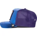 cappello-trucker-blu-e-viola-pesce-combattente-siamese-fighter-blue-light-metallic-the-farm-di-goorin-bros