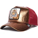 gorra-trucker-arancione-e-rossa-tigre-spotlight-metallic-the-farm-di-goorin-bros