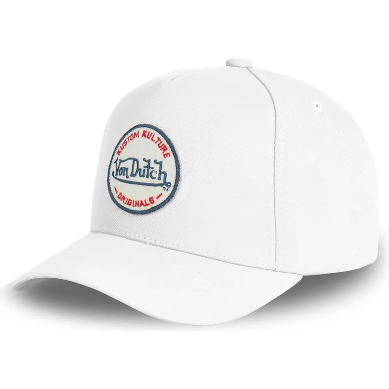cappellino-curvo-bianco-snapback-kustom-kulture-col-whi1-di-von-dutch