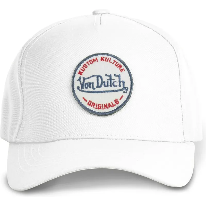 cappellino-curvo-bianco-snapback-kustom-kulture-col-whi1-di-von-dutch