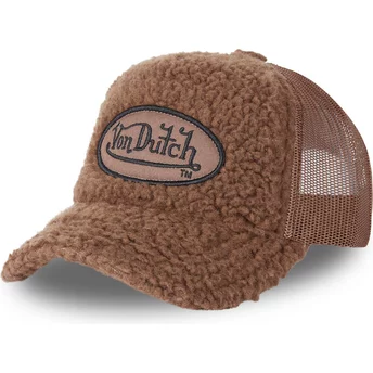 Von Dutch FUR2 Brown Trucker Hat