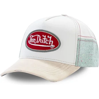 Cappello curvo bianco snapback KYS di Von Dutch