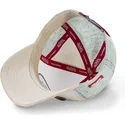 cappello-snapback-bianco-e-beige-con-visiera-curva-kys-di-von-dutch