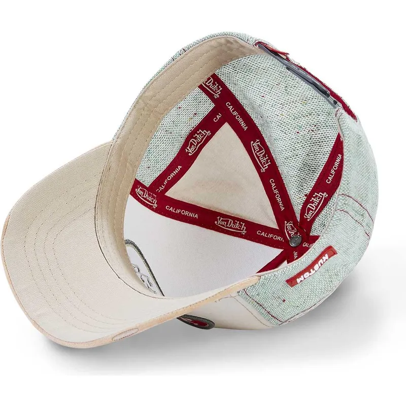 cappellino-curvo-bianco-e-beige-snapback-kys-di-von-dutch