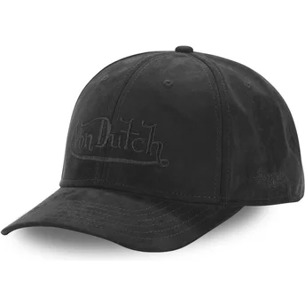 Cappellino curvo nero snapback SUEDINE4 di Von Dutch