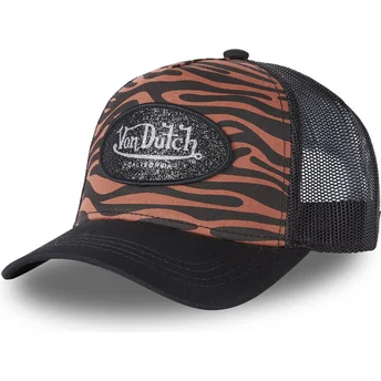 gorra-trucker-marrone-e-nera-zebr-c-di-von-dutch