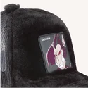 cappellino-trucker-nero-in-pelliccia-son-gohan-great-ape-fur1-ooz1-dragon-ball-di-capslab