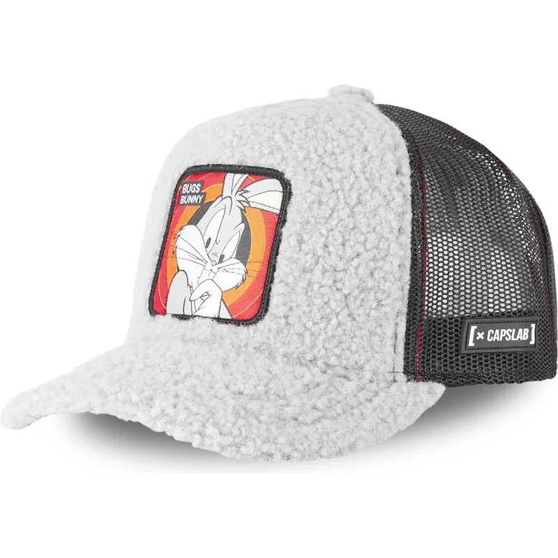 cappelli-curva-grigio-snapback-bugs-bunny-looney-tunes-di-capslab cappelli-curva-grigio-snapback-bugs-bunny-looney-tunes-di-capslab