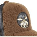capslab-wile-e-coyote-fur1-coy1-looney-tunes-brown-shearling-trucker-hat