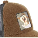 cappelli-curva-marrone-snapback-de-borreguillo-diablo-diavolo-della-tasmania-looney-tunes-di-capslab