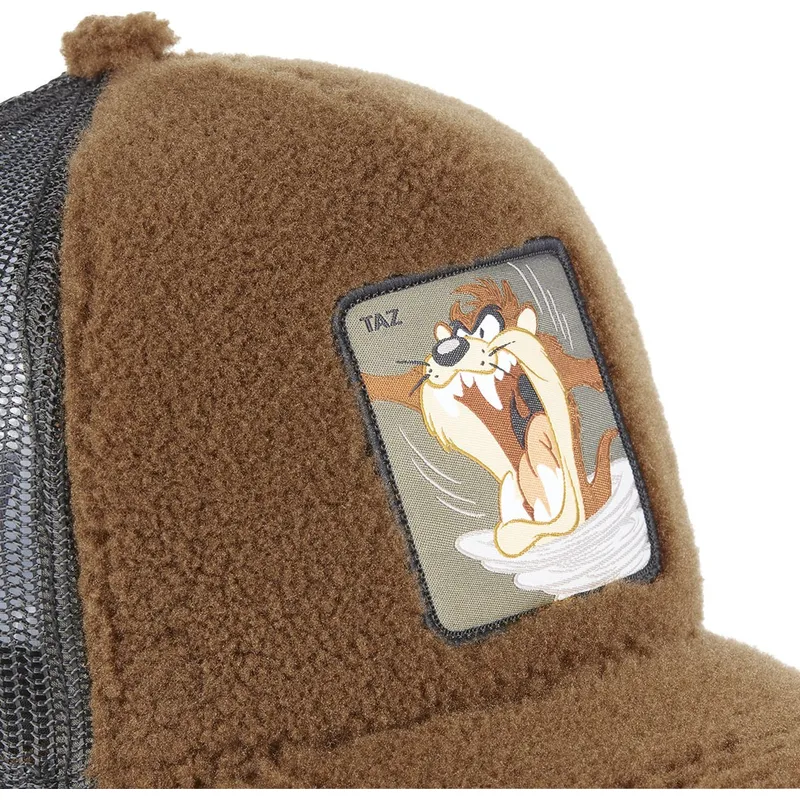 cappelli-curva-marrone-snapback-de-borreguillo-diablo-diavolo-della-tasmania-looney-tunes-di-capslab