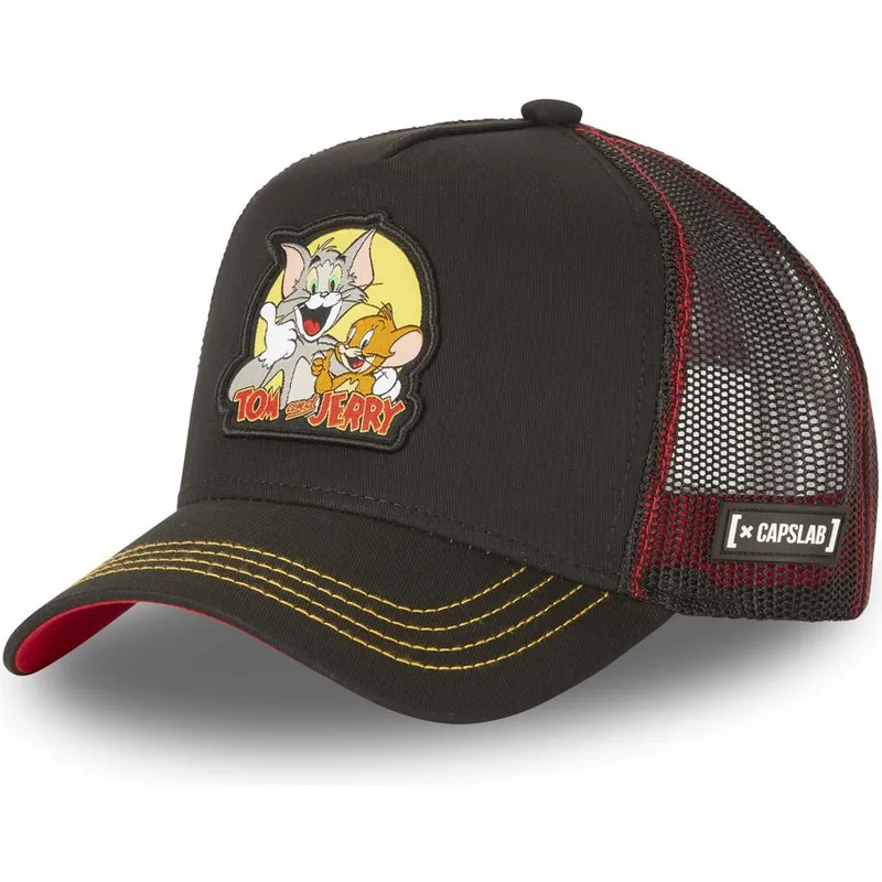 cappelli-curva-nero-snapback-tom-e-jerry-looney-tunes-di-capslab cappelli-curva-nero-snapback-tom-e-jerry-looney-tunes-di-capslab