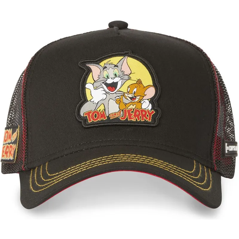 cappelli-curva-nero-snapback-tom-e-jerry-looney-tunes-di-capslab cappelli-curva-nero-snapback-tom-e-jerry-looney-tunes-di-capslab