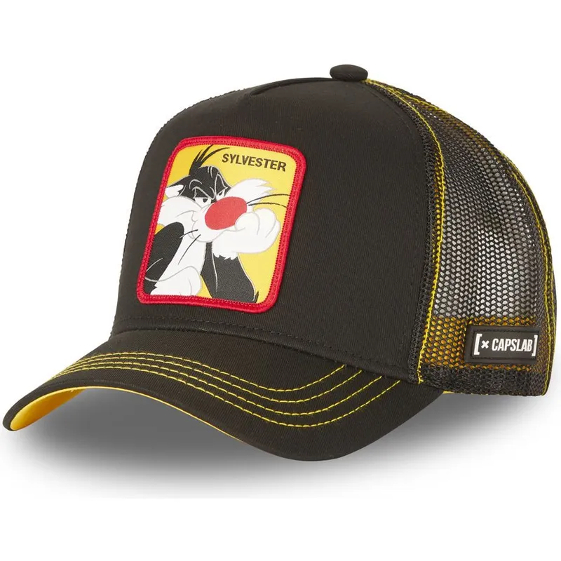 cappelli-curva-nero-snapback-silvestre-looney-tunes-di-capslab