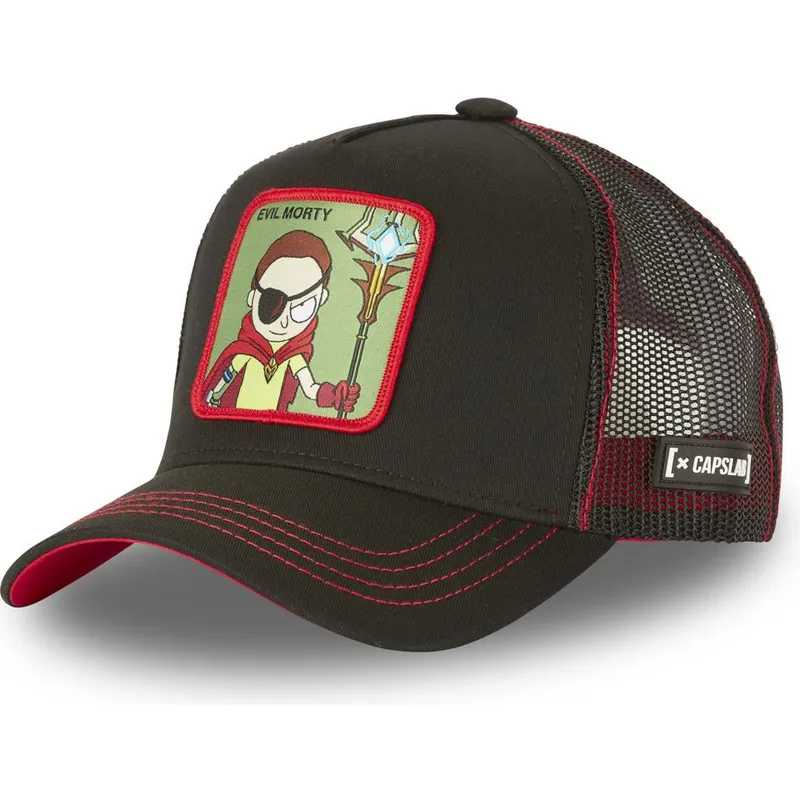 cappelli-curva-nero-snapback-morty-smith-rick-e-morty-di-capslab