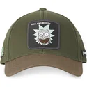 cappellino-curva-verde-e-marrone-regolabile-rick-sanchez-casb-ri1-rick-e-morty-di-capslab