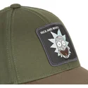 cappellino-curva-verde-e-marrone-regolabile-rick-sanchez-casb-ri1-rick-e-morty-di-capslab