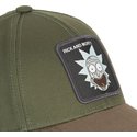 capslab-curved-brim-rick-sanchez-casb-ri1-rick-and-morty-green-and-brown-adjustable-cap