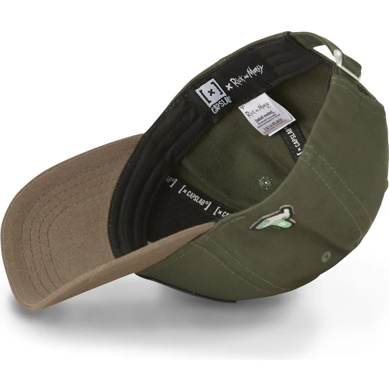 cappellino-curva-verde-e-marrone-regolabile-rick-sanchez-casb-ri1-rick-e-morty-di-capslab