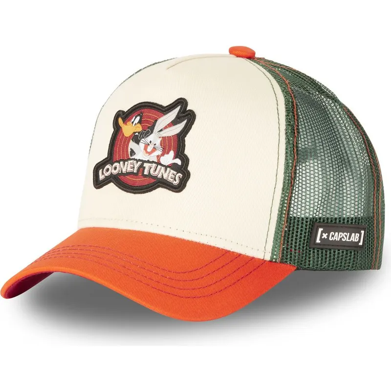 cappelli-curva-beige-snapback-bugs-bunny-e-paperino-looney-tunes-di-capslab
