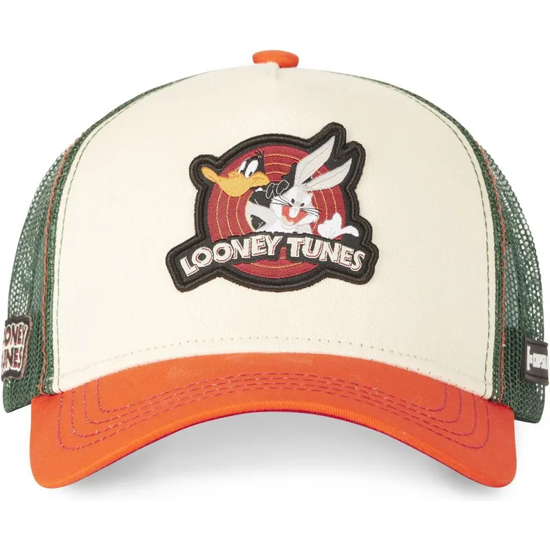 cappelli-curva-beige-snapback-bugs-bunny-e-paperino-looney-tunes-di-capslab