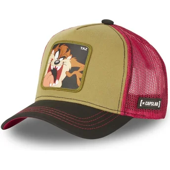 cappelli-curva-marrone-snapback-diablo-diavolo-della-tasmania-looney-tunes-di-capslab